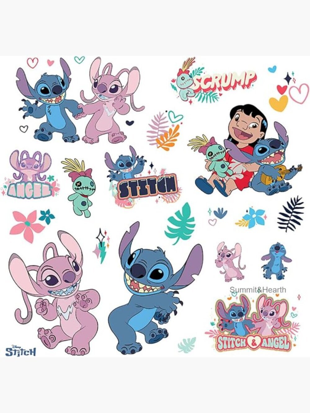 Large Vinyl Wall Decals, 27 Piece Peel & Stick Set, Repositionable